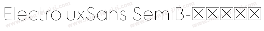 ElectroluxSans SemiB字体转换